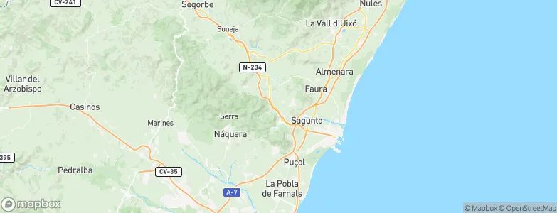 Albalat dels Tarongers, Spain Map