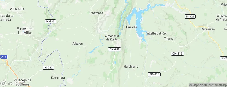 Albalate de Zorita, Spain Map
