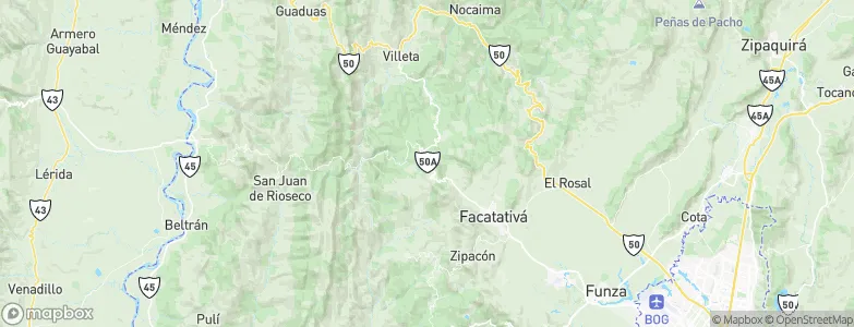 Albán, Colombia Map