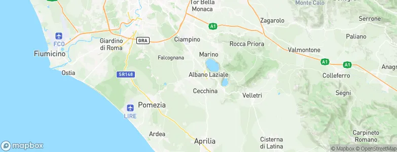 Albano Laziale, Italy Map
