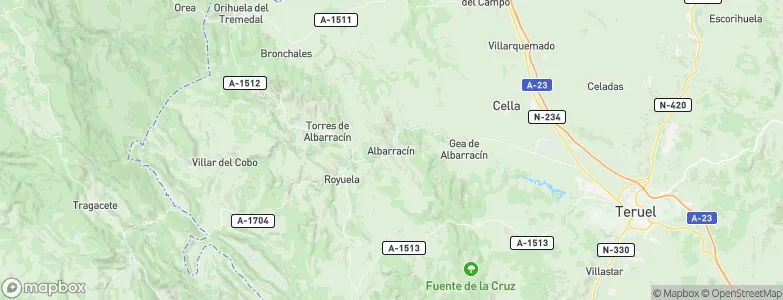 Albarracín, Spain Map