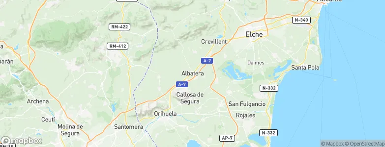 Albatera, Spain Map