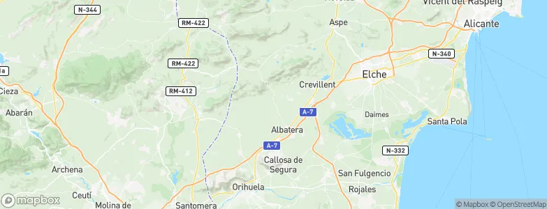 Albatera, Spain Map