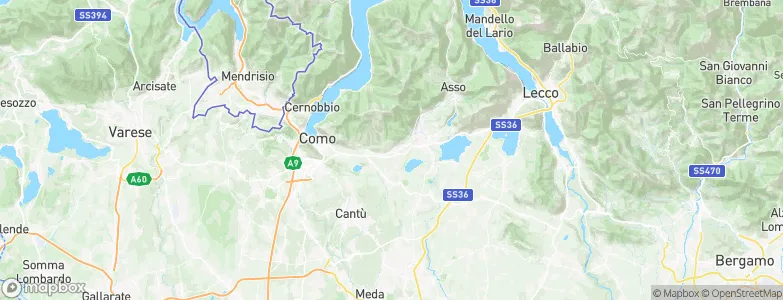 Albavilla, Italy Map