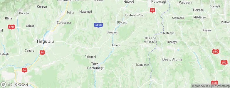 Albeni, Romania Map
