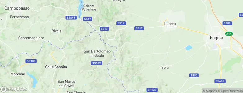 Alberona, Italy Map