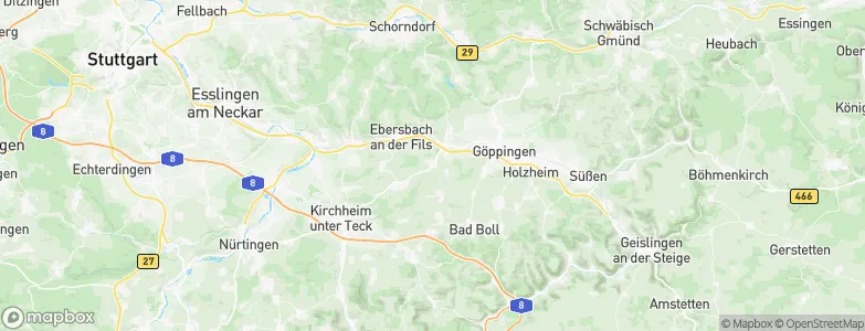 Albershausen, Germany Map