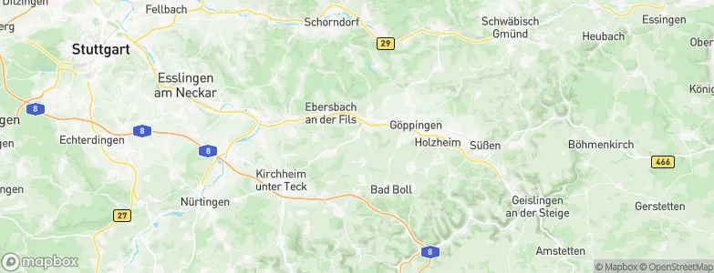 Albershausen, Germany Map