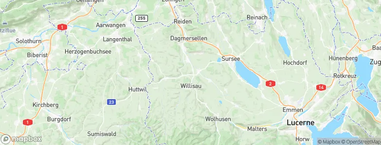 Alberswil, Switzerland Map