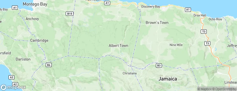 Albert Town, Jamaica Map