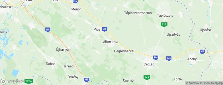 Albertirsa, Hungary Map
