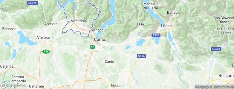 Albese Con Cassano, Italy Map