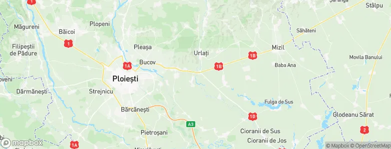Albeşti-Paleologu, Romania Map