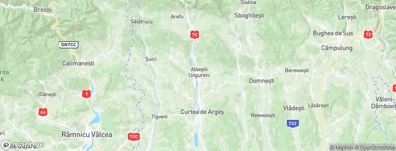 Albeştii Pământeni, Romania Map