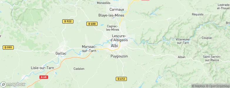 Albi, France Map