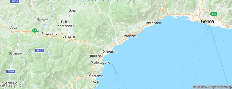 Albissola Marina, Italy Map