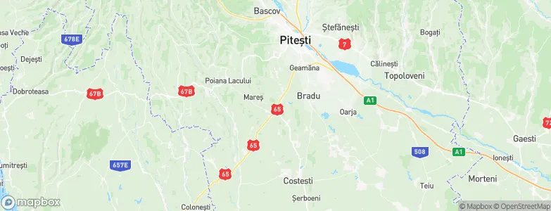 Albota de Jos, Romania Map