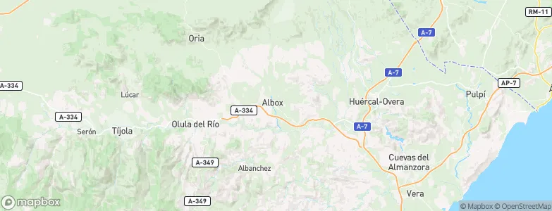 Albox, Spain Map