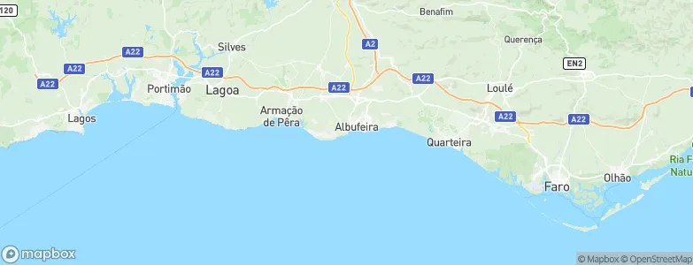 Albufeira Municipality, Portugal Map