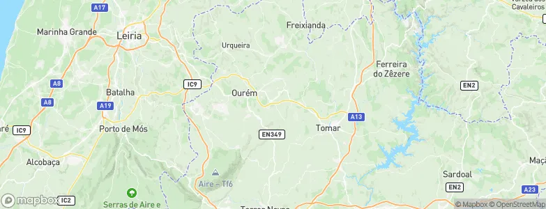 Alburitel, Portugal Map