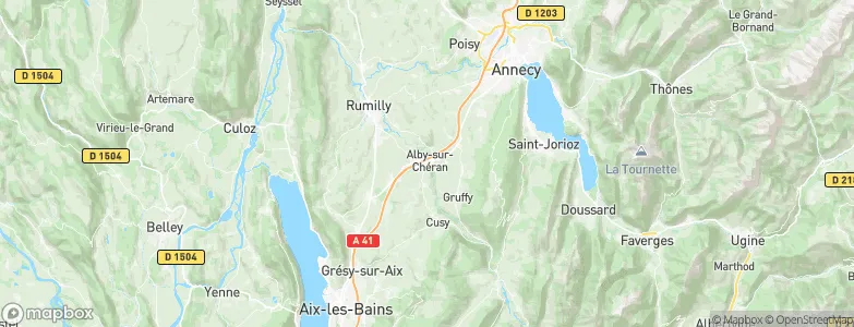 Alby-sur-Chéran, France Map
