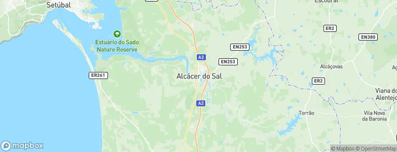 Alcácer do Sal, Portugal Map