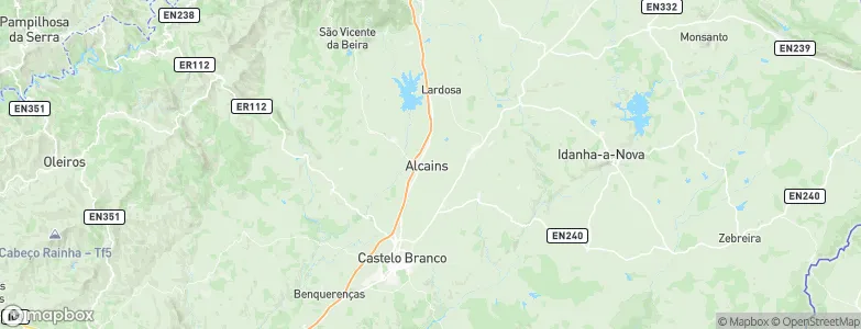Alcains, Portugal Map