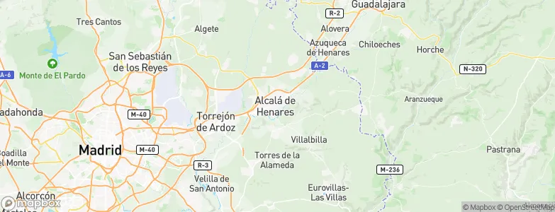 Alcalá de Henares, Spain Map