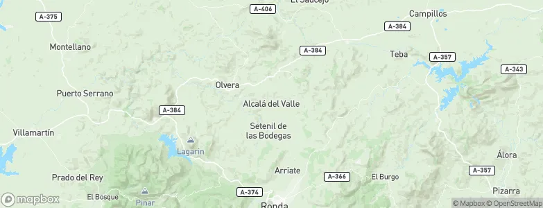 Alcalá del Valle, Spain Map