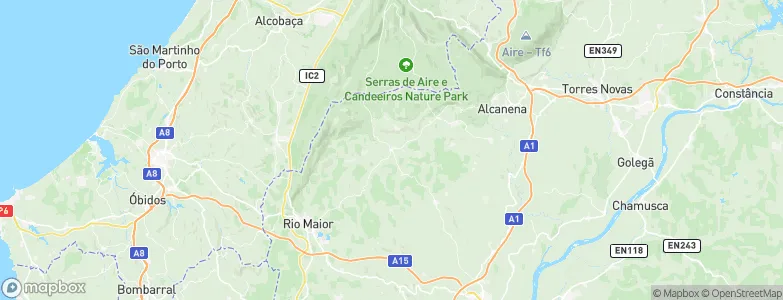 Alcanede, Portugal Map
