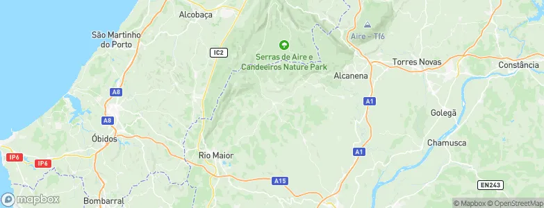 Alcanede, Portugal Map
