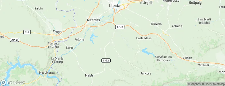 Alcanó, Spain Map