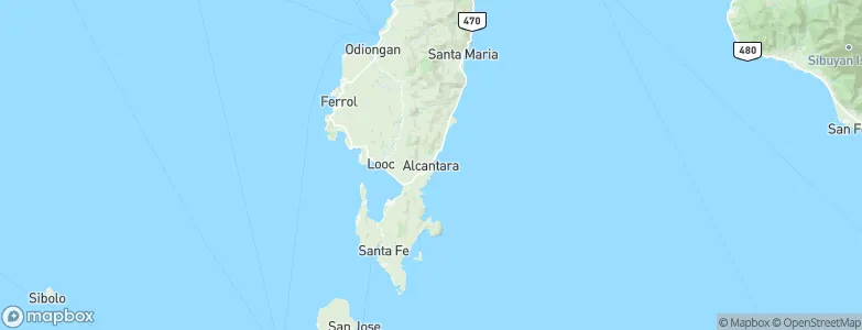 Alcantara, Philippines Map