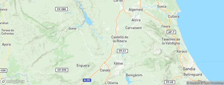 Alcàntera de Xúquer, Spain Map