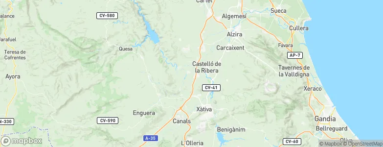 Alcàntera de Xúquer, Spain Map