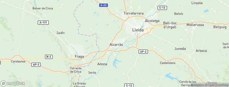 Alcarràs, Spain Map