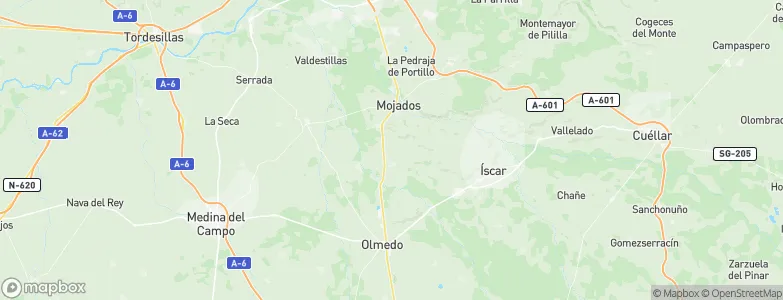 Alcazarén, Spain Map