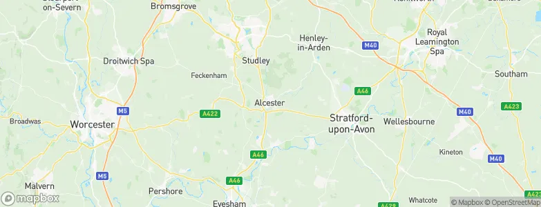 Alcester, United Kingdom Map