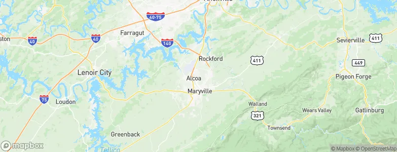 Alcoa, United States Map