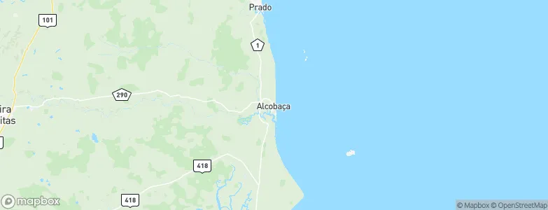 Alcobaça, Brazil Map