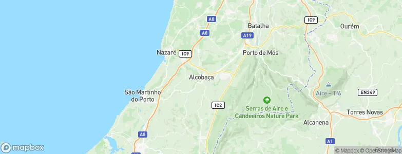 Alcobaça, Portugal Map