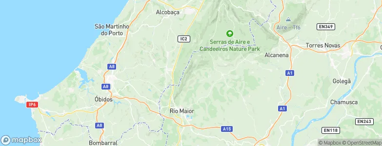 Alcobertas, Portugal Map