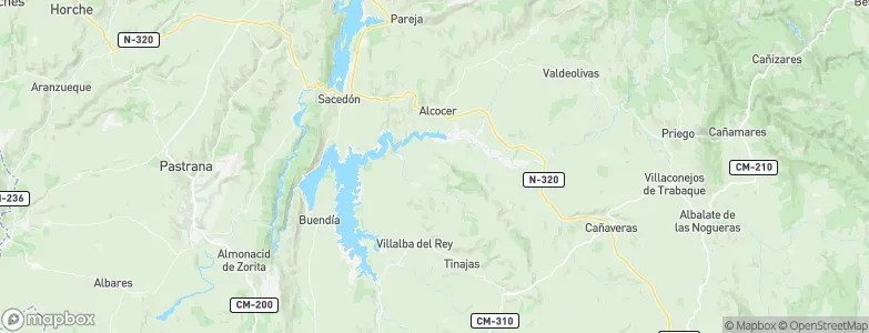 Alcohujate, Spain Map