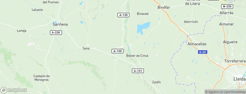Alcolea de Cinca, Spain Map