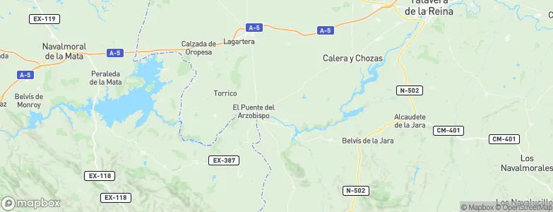 Alcolea de Tajo, Spain Map