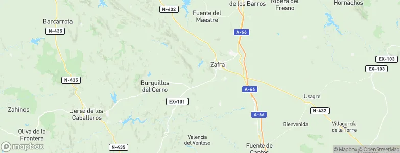 Alconera, Spain Map