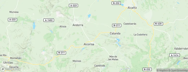 Alcorisa, Spain Map