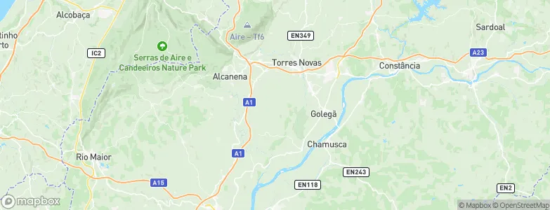 Alcorochel, Portugal Map