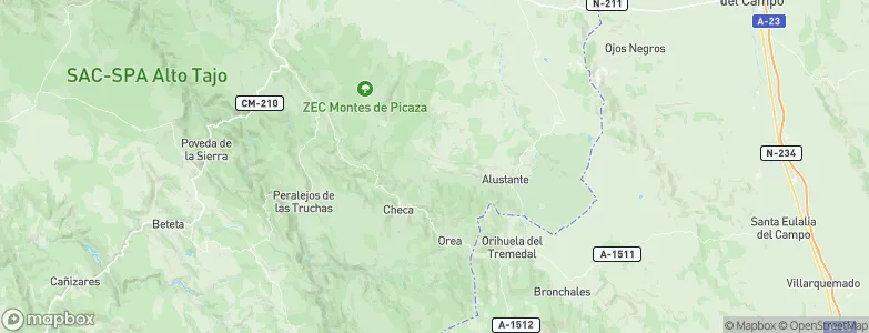 Alcoroches, Spain Map