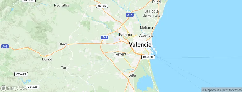 Aldaia, Spain Map